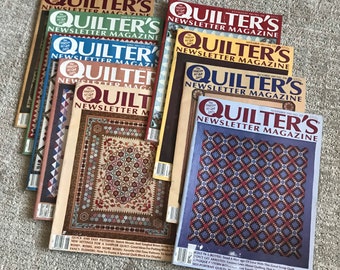 1991 Vintage Quilter's Newsletter Magazines, Vintage Quilting Patterns, Back Issues Quilting Magazine, Quilts