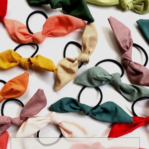 Hair Tie Solid Color Surprise Pack, Bachelorette Party Favor, Pony Tail Hair Tie, Bow Hair Ties, Bridesmaid Gift