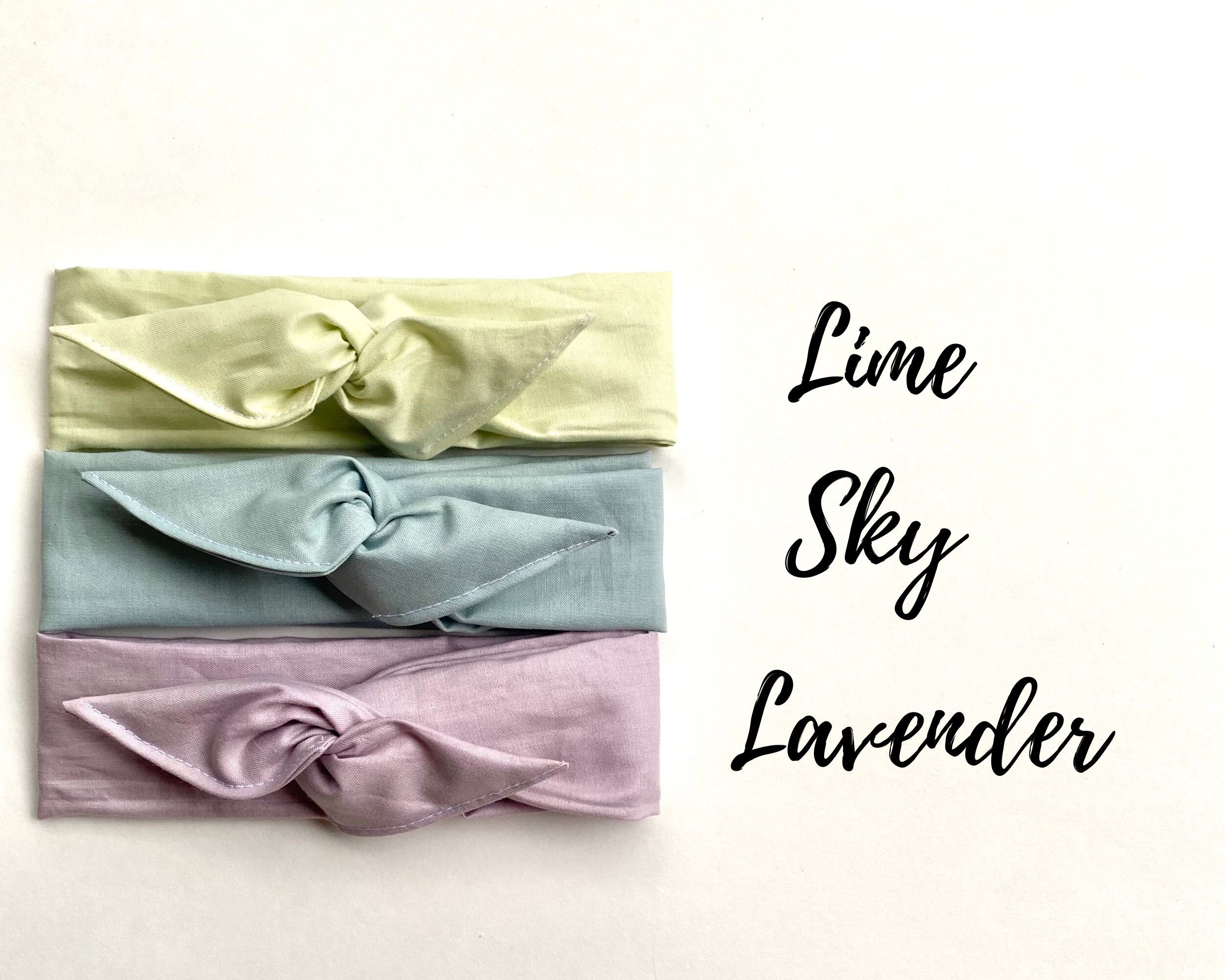 Pastel Neutral Wired Headband Set, Neutral Headband, Tie up  display picture 1