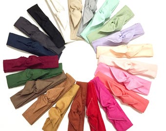 Solid Color Wire Headband, Tie up Headband, Dolly Bow, Retro Headband, Women&#39;s Headband