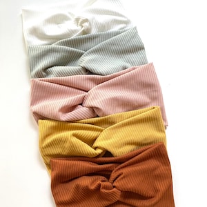 Ribbed Stretch Turban Headband, Women’s Wide Headband, Work Out Headband, Headwrap