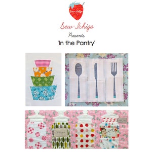 In the Pantry: Kitchen Themed Foundation Paper Pieced Quilt Blocks Pattern Set PDF Pattern Download