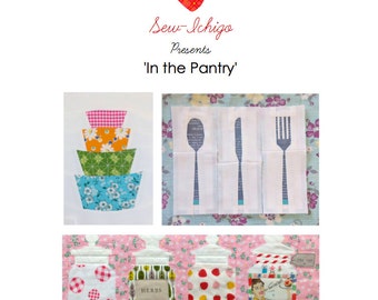 In the Pantry: Kitchen Themed Foundation Paper Pieced Quilt Blocks Pattern Set PDF Pattern Download