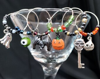 Spooktacular! - 6 Creepy Halloween Wine Charms