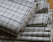 Free shipping 1920 1935 quot wonderful blue and white woven cotton fabric French - meter - bales quot 31.5 quot x 205 quot 5.7 Yard quot tinker sew quot