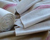 Anique quot Cap role - bales 189 zoll 5.25 YD ca. 1900 1920 quot hand-woven on the loom red stripes - Table Runner Cushion Towel wedding gift