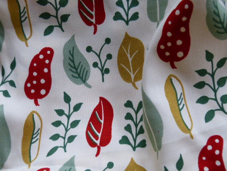 C 1950 S French German Curtain Fabric Roll Yard Ware Etsy