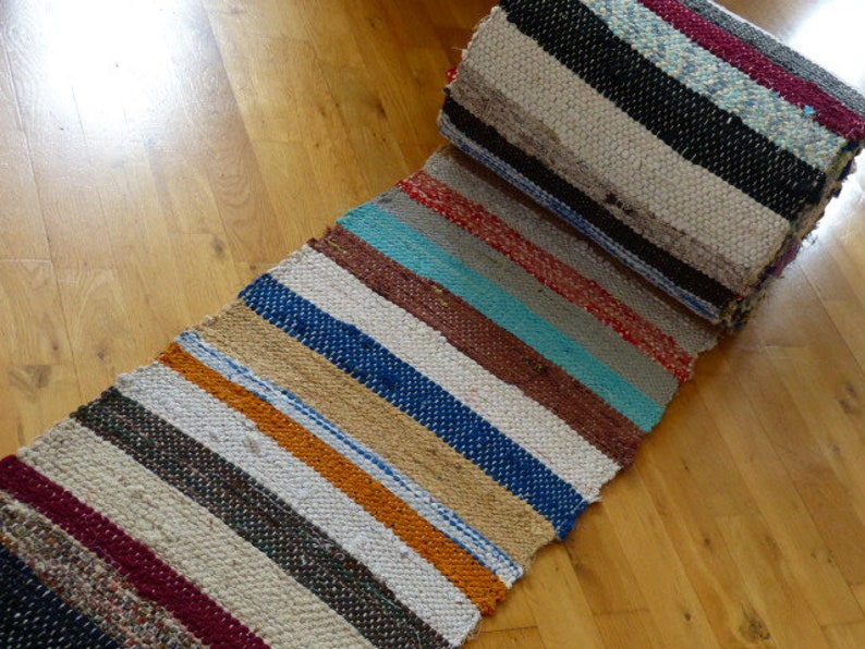 Original Alt Alte Rustikale Bauern Teppich L U00e4ufer Rolle