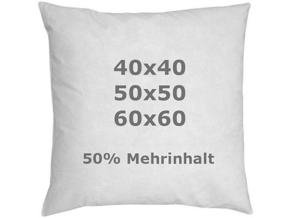 Kissenfüllung Federkissen beige Innenkissen Füllkissen Kissen Inlett Sofakissen Oeko-Tex Standard Dekokissen 40x40 50x50 60x60 Mehrinhalt