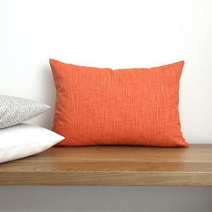 Scandinavian orange pillow