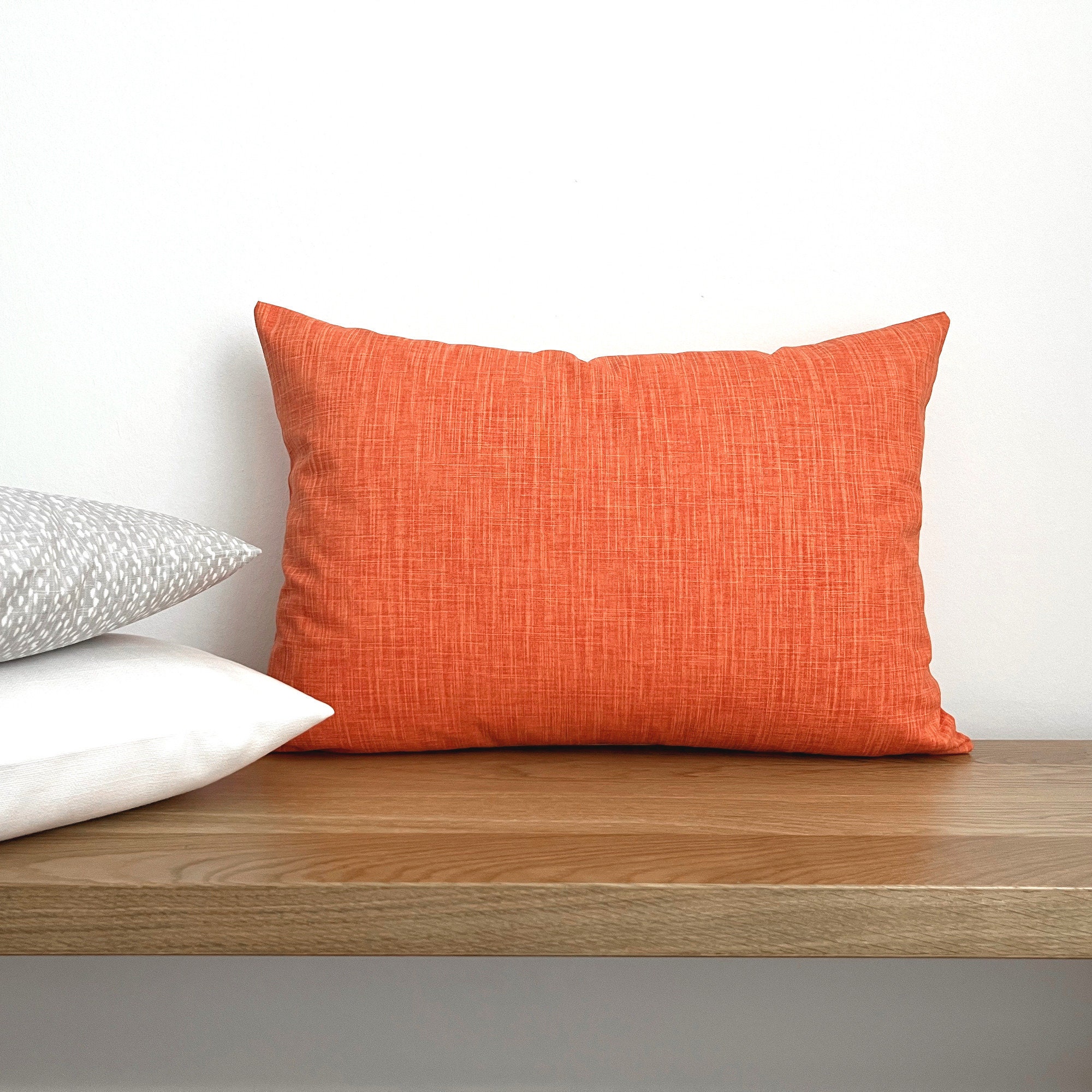 orange Scandinavian pillow