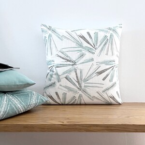 Cushion cover COLTON pale green sage green mint white Scandinavian cushion cover decorative cushion sofa cushion geometric sofa cushion terrace image 4