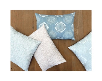 Cushion cover IVA pastel blue blue flowers sofa cushion cushion cushion covers decorative cushion cushion cover decorative cushion living room spring summer country house