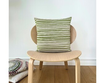 Ikea Kissenhülle Sofia Streifen beige creme ca 40x40 cm