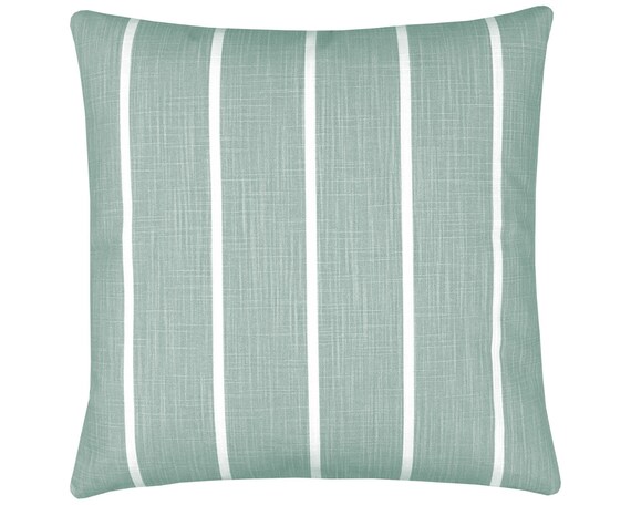 1 Cushion Cover WINDRI Sage Green Pale Green Mint Striped Geometric Scandinavian Beach House Cushion Cover Pillow Sofa Cushion Decorative Pillow Etsy