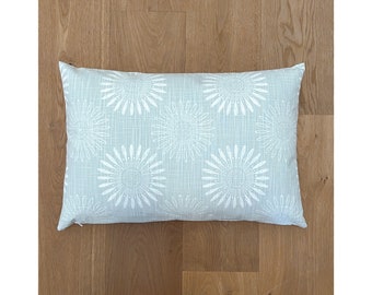 Cushion cover IVA silver blue flowers sofa cushion cushion light blue cushion covers cushion cover decorative cushion living room terrace spring summer