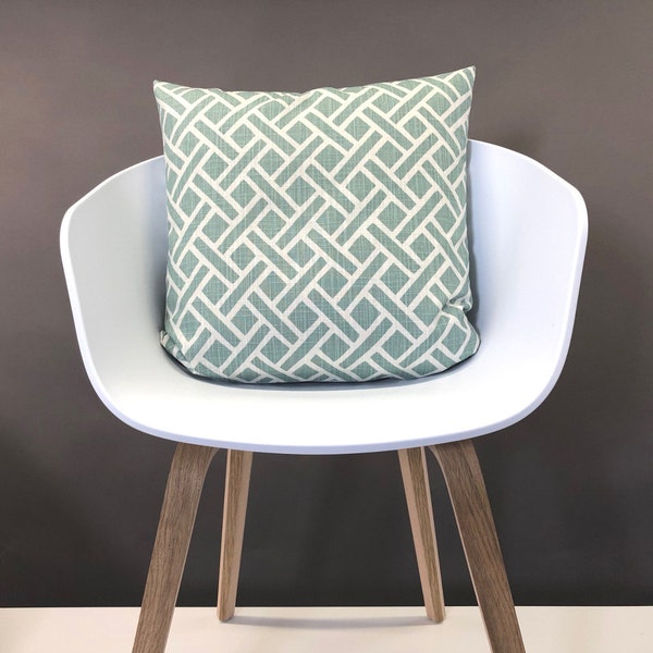 Fodera per cuscino EASTWO verde salvia verde pallido menta fodera per cuscino decorativo per divano con grafica geometrica scandinava in stile country