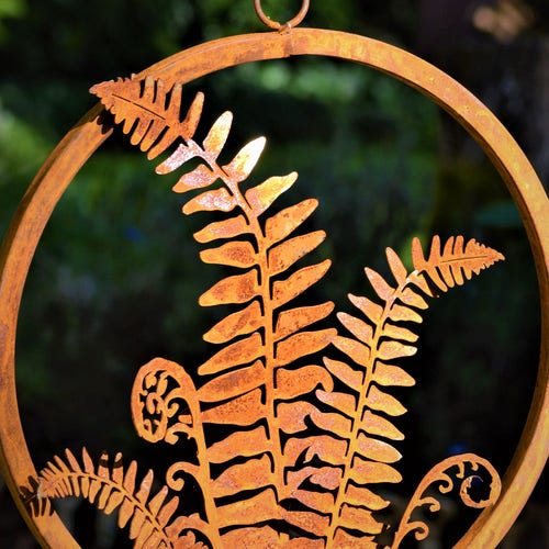 Fern Ring Fern Wall Art Fern Frond Woodland Home Decor Etsy
