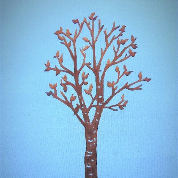 Birch Tree -small- | Birch Tree Art | Aspen Tree Art | Winter Tree Art | Woodland Wedding Decor | Rustic Centerpiece | Metal Cabin | PT155S