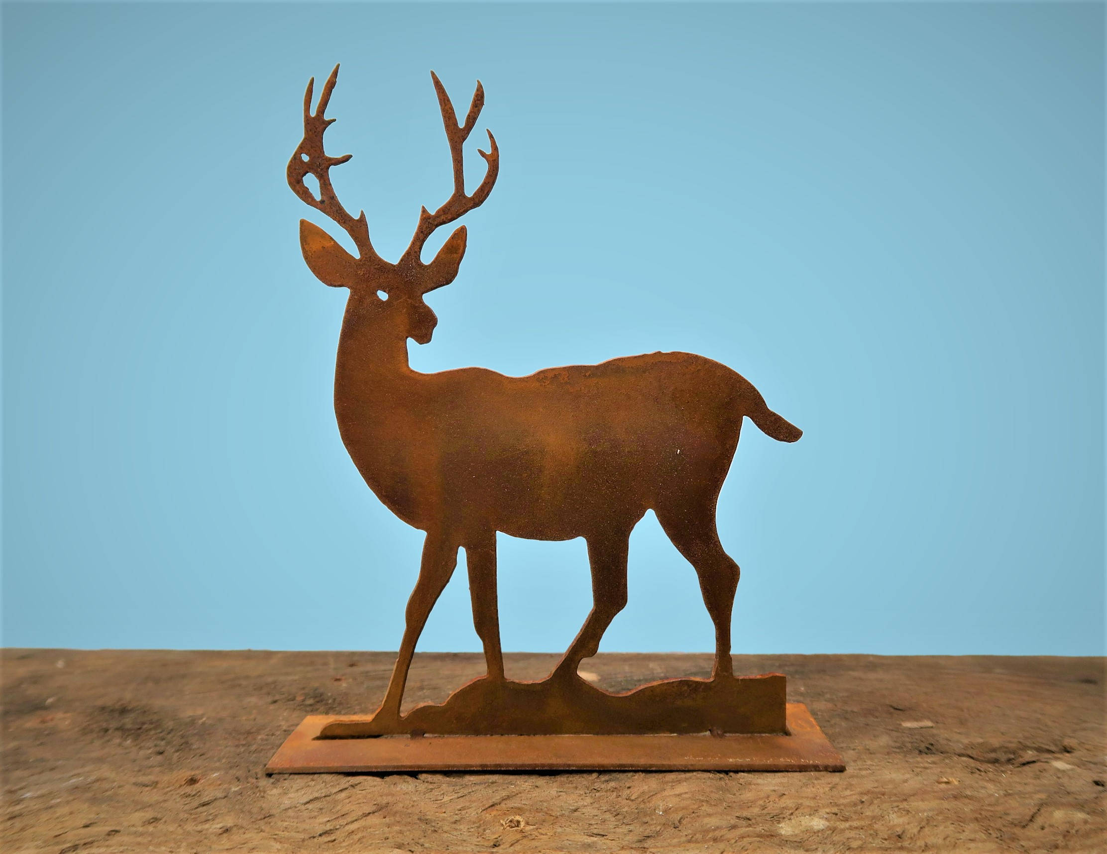 Deer Pop Up Pedestal Metal Deer Decor Hunting Decor Etsy
