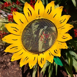 Sunflower Bird Feeder Stake