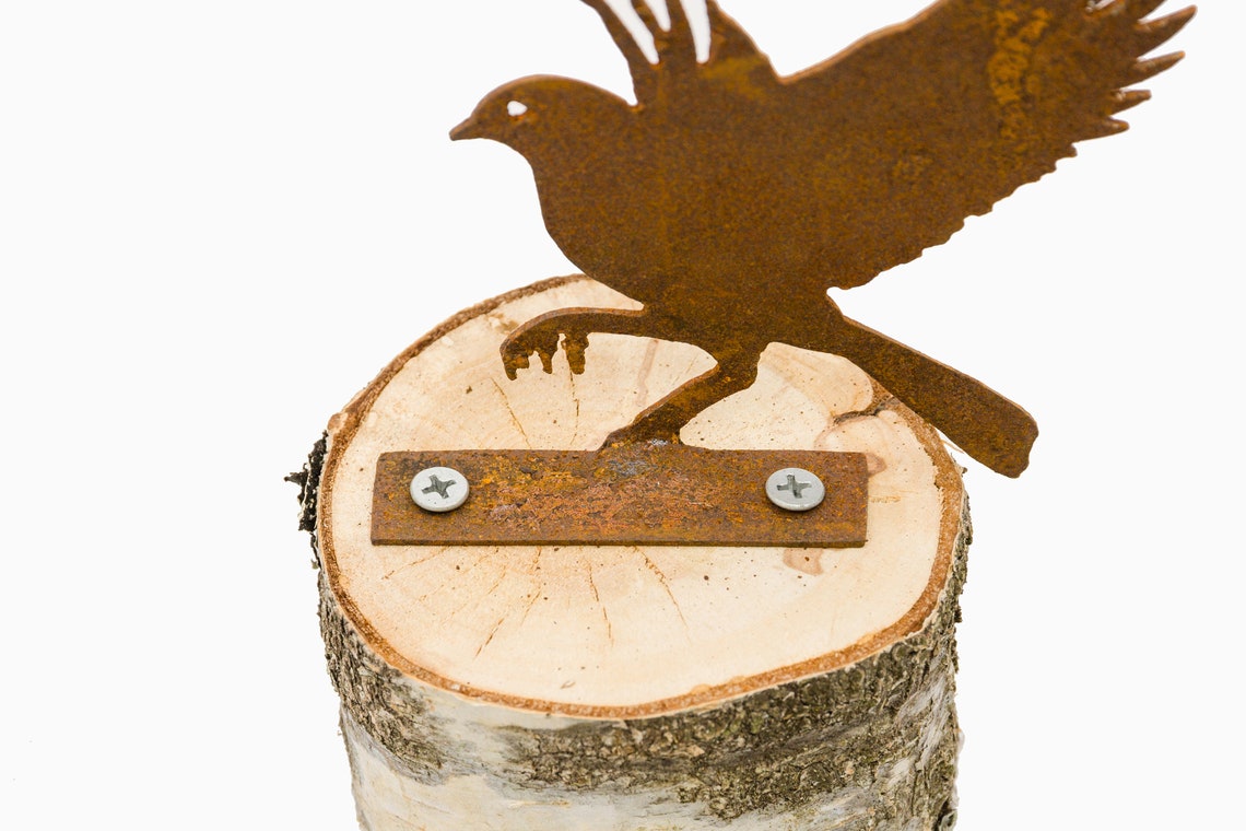 Metal Flying Bluebird small Garden Art Flying Bird Etsy