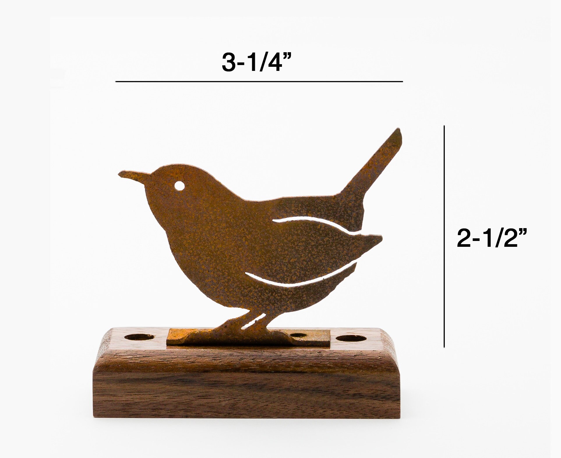 Garden CAROLINA WREN Bird Silhouette Rusty Metal Rustic Art Made USA Garden CAROLINA WREN Bird Silhouette Rusty Metal Rustic Art Made USA
