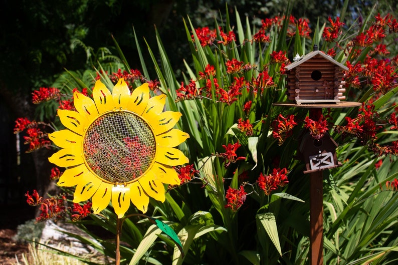 Sunflower Bird Feeder Stake