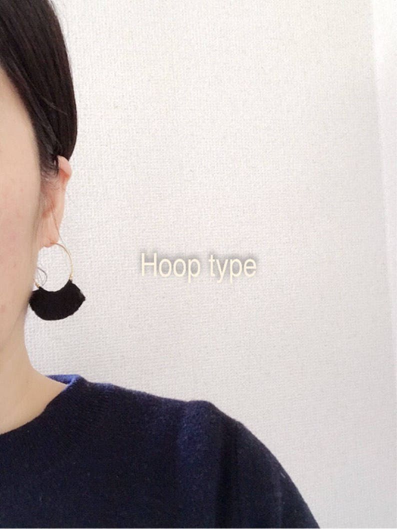 Wedding Party Hoop Earrings Tassel Fringe