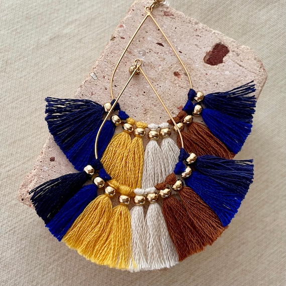 Hypoallergenic tassel earrings clearance
