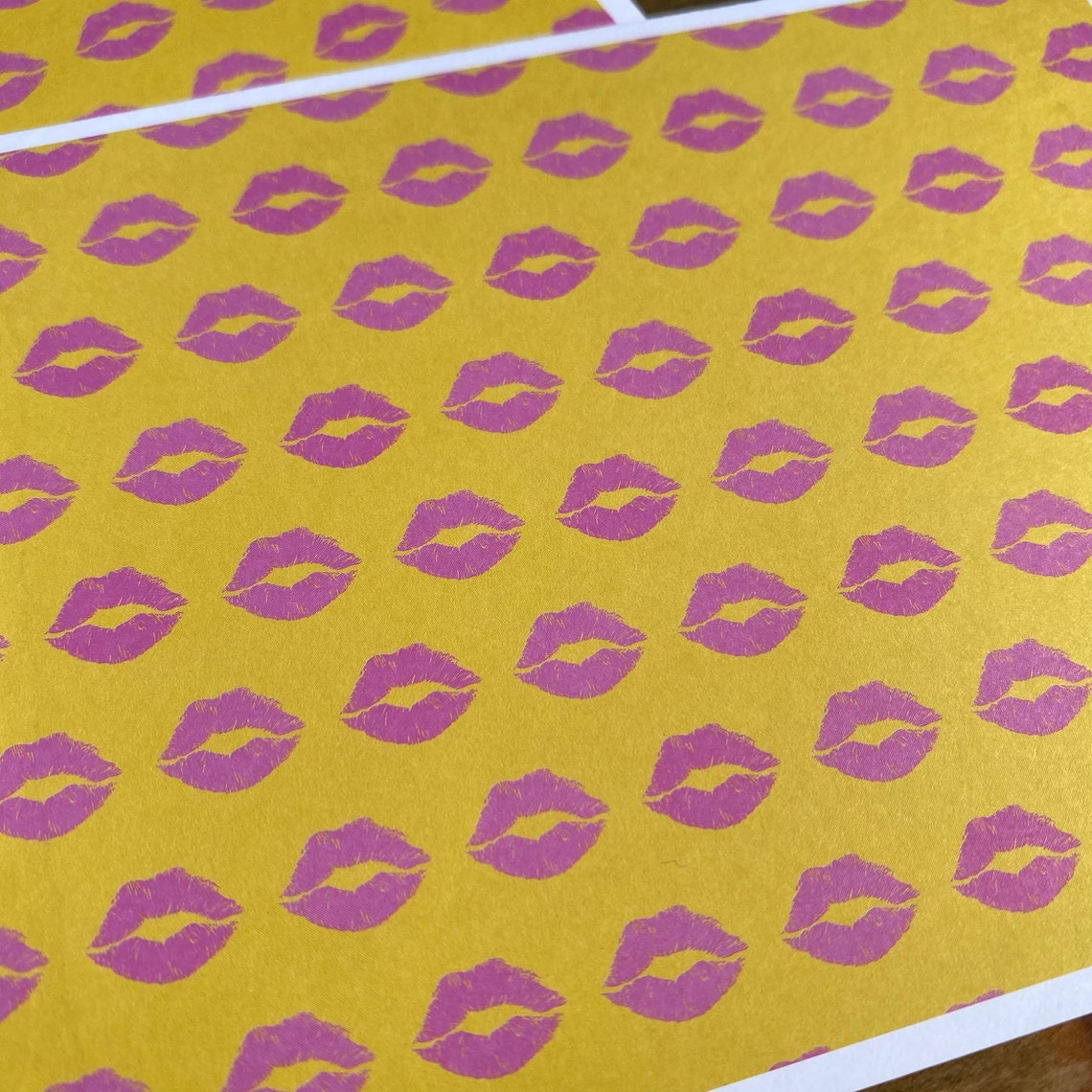6 Lips & Kisses Valentines Cards With Envelopes . Valentines Etsy