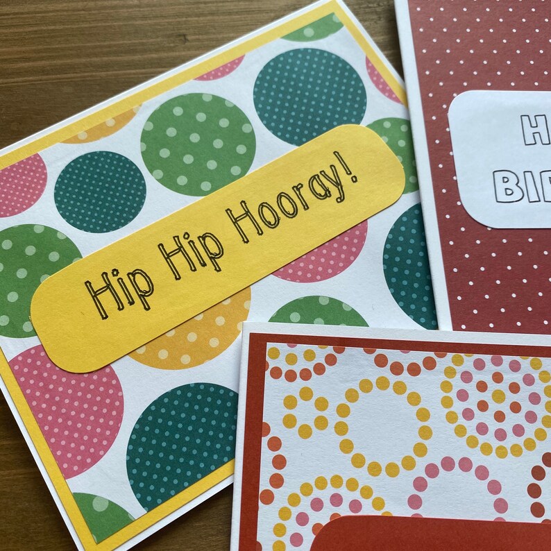 Homemade Gender Neutral Birthday Cards Assorted Blank Birthday Cards Set of 5 Happy Birthday Cards With Envelopes Handmade