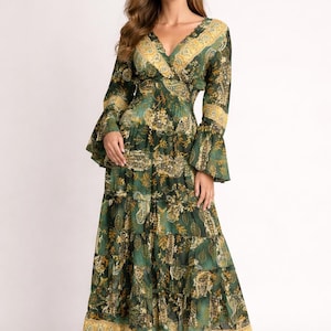 Gypsy Long Sleeve Maxi Dress - Etsy