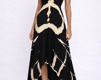 Boho Tie Dye Dress /Summer Dress/Bohemian maxi dress/Hippie Clothing/Beach Cover Up/ Party Dress/ Vacation Wear/ Maxi Dress/Hippie Dress