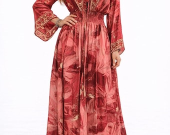 Kaftan dress, Bohemian Clothing, Summer party dress, loose dress,Cocktail party kaftan,Festival wear,One Size kaftan, Maxi Dresses