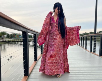 Kimono and Dress Two Piece Set