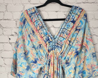 Boho dress, Bohemian Clothing, Summer party dress, loose dress,Cocktail party kaftan,Festival wear,One Size kaftan, Maxi Dresses