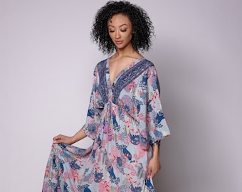 Kaftan Bohemian Dress, Vacation wear