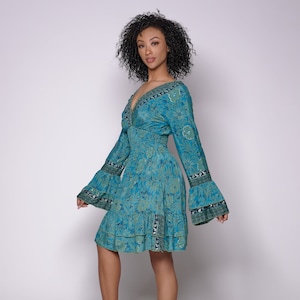 Bohemian Short dress, Party Dress, Cute Mini Dress