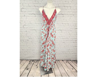 Maxi Silk Dress/Casual Bohemian Halter dress/Beach Dress/boho dress/ Goddess Dress/ Godess Maxi Dress /Maxi Bohemian Dress/ Open Back Dress/