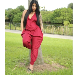 Bohemian Romper, Boho backless clothing, Jumpsuit, Festival romper, boho clothing, Hippie romper, Comfy pants, Free Shipping