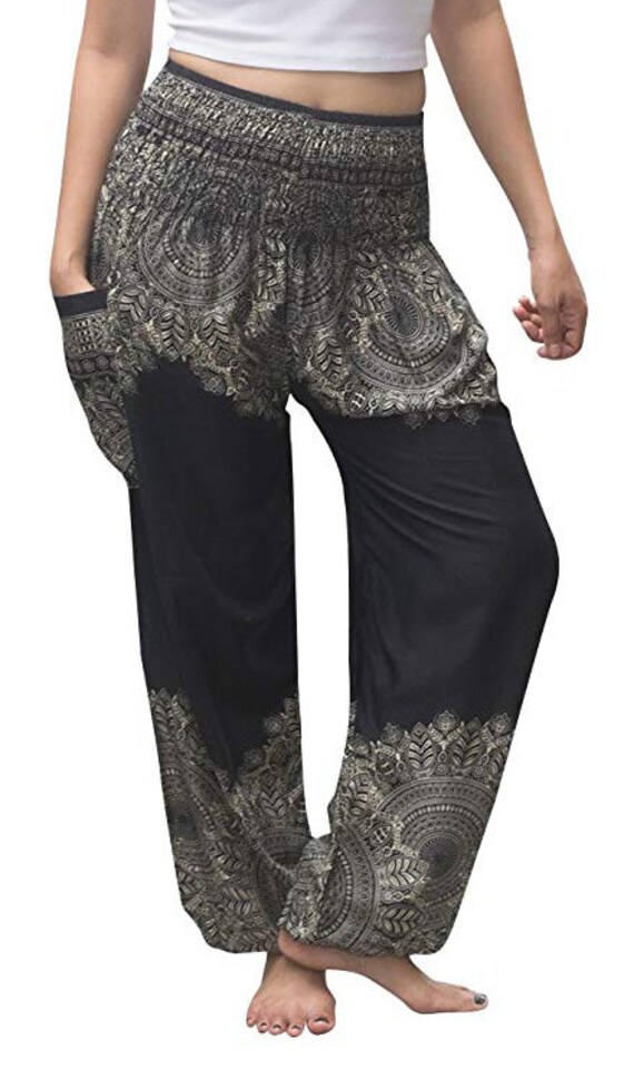 Womens Pajama Pants Bohemian Pants beach Pants Thai Pants Plus