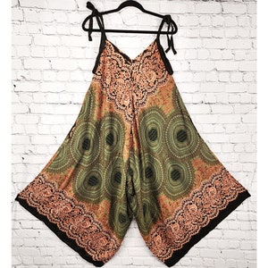 Hippie Jumpsuit,Bohemian pants,Hippie boho jumpsuit,Women Loose pants,loose jumpsuit,wide leg jumpsuit,hippie jumpsuits,Boho Festival Pants