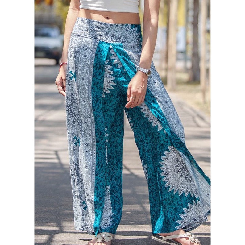 Yoga Pants Hippie Clothes Bohemian Pants Wrap Beach Red and Etsy