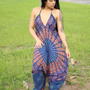 Jumpsuit woman, Hippie, Boho clothing woman, Harem jumpsuit, Woman boho clothing, Jumpsuit woman, Boho festival pants, Gift for her image 2