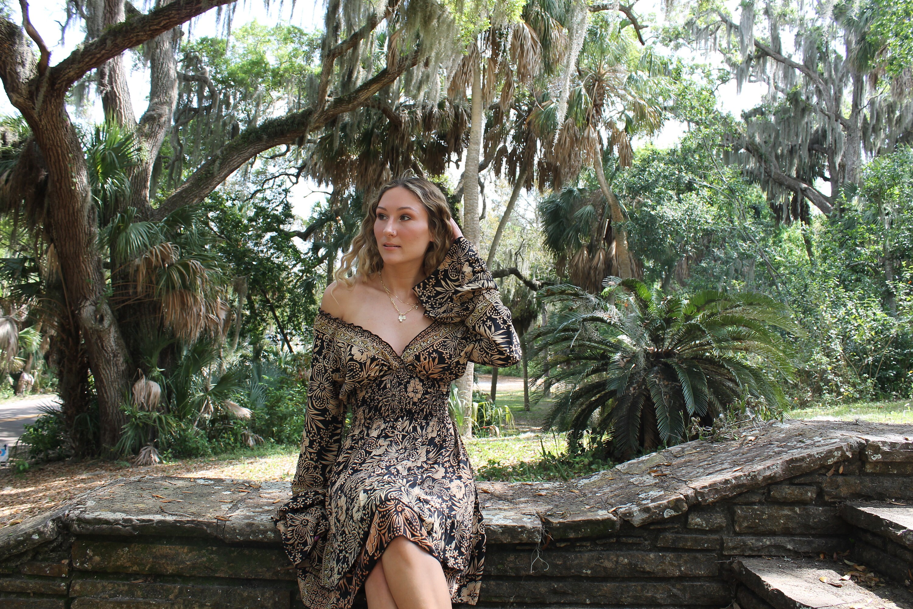 Long Sleeve Boho Short Dress Long Sleeve Boho Short Dress