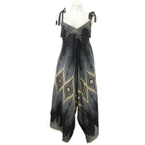 Wide Leg Harem Jumpsuit with pockets,Gypsy dress Bohemian pants,boho jumpsuit Women Loose fit dress,Women overall,Festival women jumpsuit