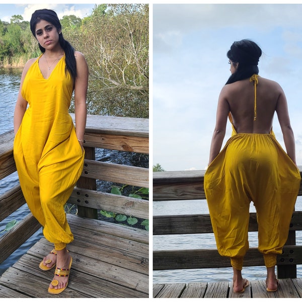 Jumpsuit Women size S/M, Bohemian clothing,Jumpsuit,Festival romper,boho clothing,Hippie romper, Comfy pants, Free Shipping