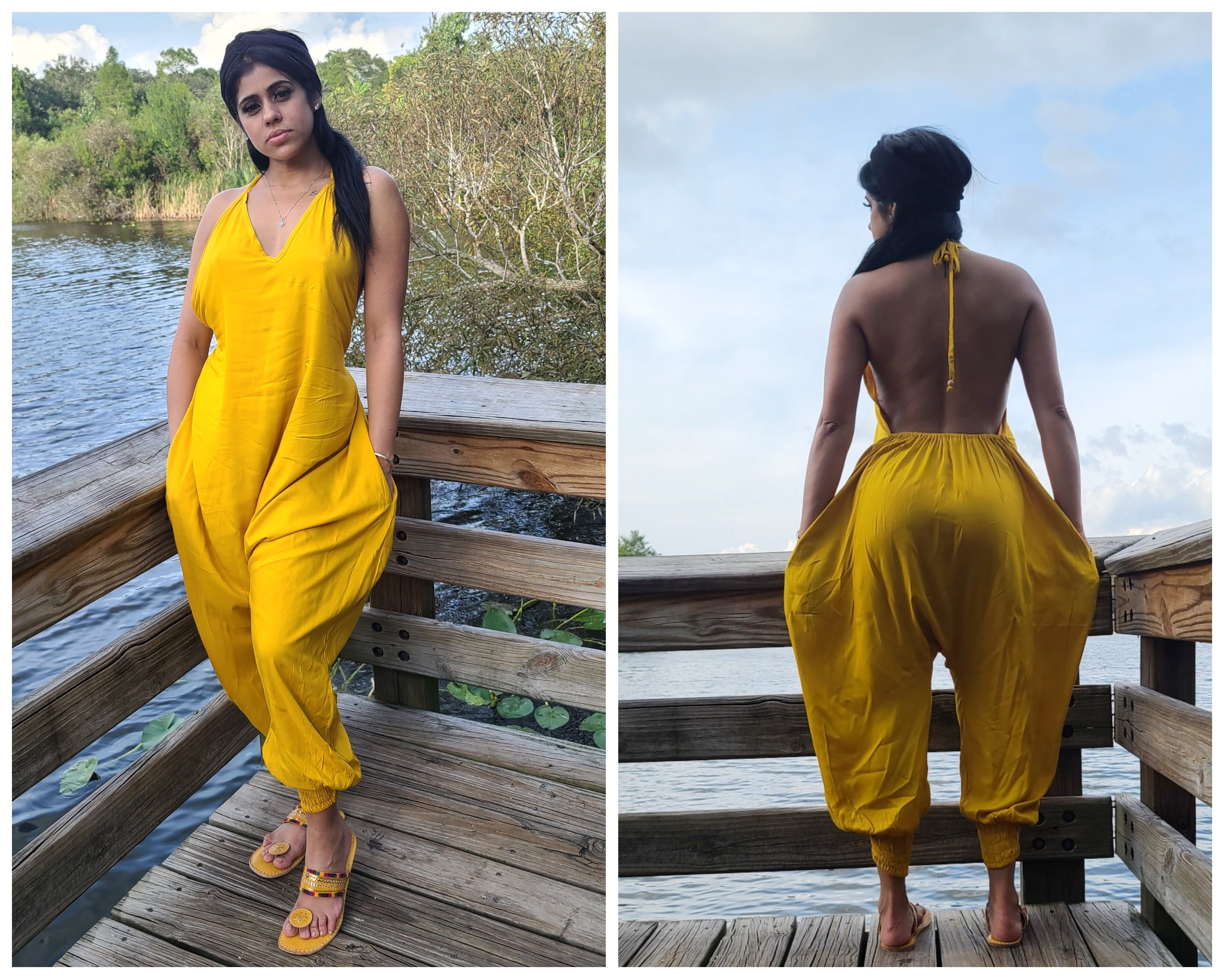Jumpsuit Women size S/M, Bohemian clothing,Jumpsuit,Festival romper,b…