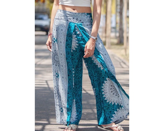2022 Cotton Casual Loose Pants High Waist Printing The Wide Leg Pants 2022 Cotton Casual Loose Pants High Waist Printing The Wide Leg Pants